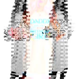 Daddy Of The Birthday Girl Matching Oceania Adventure Family Women's Oversized Comfort T-shirt | Seseable UK