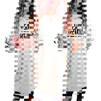 Equipo Jeremiah Plantilla De Apoyo Camiseta extragrande cómoda para mujer - Regaloses