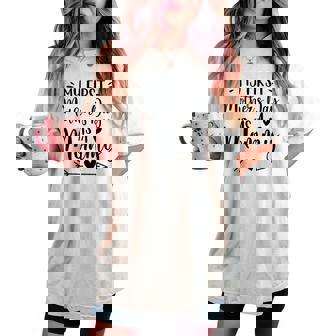 My First Mother's Day As A Mommy 2024 New Mom Women's Oversized Comfort T-shirt | Mazezy