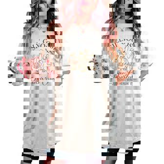 Silly Goose Teacher Club Teacher Appreciation Women's Oversized Comfort T-shirt | Mazezy