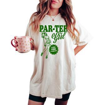 Girl Golfer Par Girl For Golf Lovers Women's Oversized Comfort T-shirt - Thegiftio UK