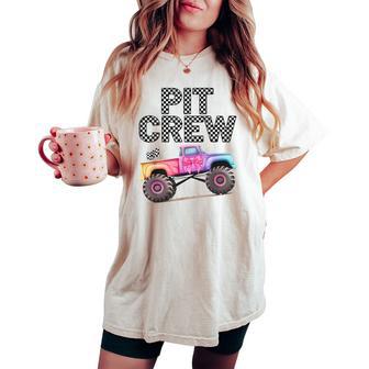 Girls Monster Truck Crew Squad Trucks Are My Jam Truck Lover Women's Oversized Comfort T-shirt - Thegiftio UK