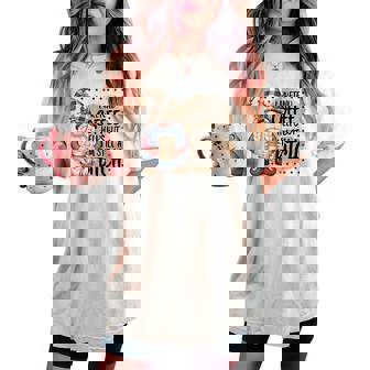 Gnome Coffee Lover I Pretend Coffee Help But I'mtill A レディースオーバーサイズコンフォートTシャツ - Kawaiitshirt