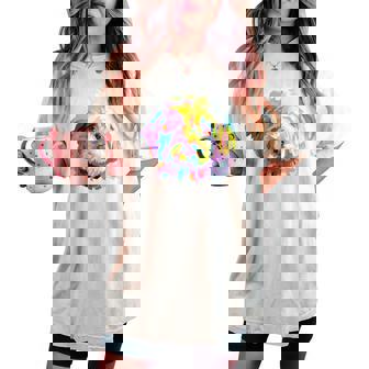 Goldendoodle ギフト ラブラドゥードル Cockapoo Mom カラフル ポップアート レディースオーバーサイズコンフォートTシャツ - Kawaiitshirt