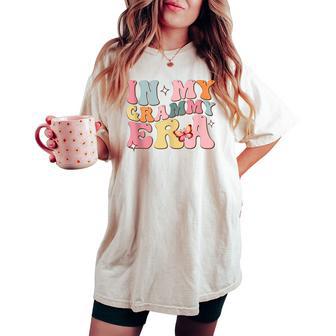 In My Grammy Era Lover Groovy Retro Mom Mother's Day Women's Oversized Comfort T-shirt - Thegiftio UK