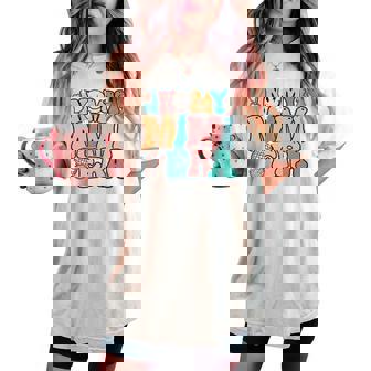 In My Mimi Era Groovy Leopardmile Face New Grandma Grandma 長袖tシャツ レディースオーバーサイズコンフォートTシャツ - Kawaiitshirt