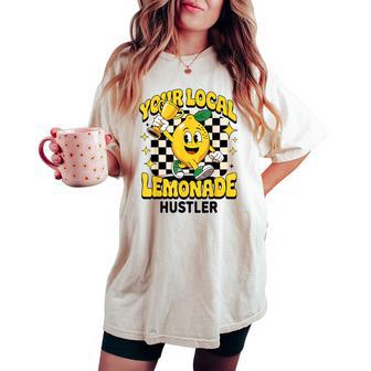 Lemon Stand Lemonade Entrepreneur For Boys Girls Crew Women's Oversized Comfort T-shirt - Thegiftio UK