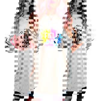 Let The Games Begin Field Day Fun Day Teachers Boys Girls Women's Oversized Comfort T-shirt - Thegiftio