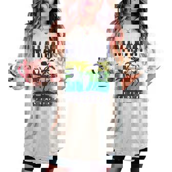 Miami Retro Camisa Miami Beachouvenirs Miami In Mangas Camiseta extragrande cómoda para mujer - Regaloses