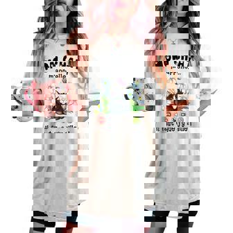 Mon Chat M'appelle Humour Drole Fille Chaton Fleurs T-shirt oversize confortable pour femme - Cadeauxyz