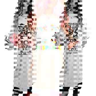 National Hispanic Heritage Month All Countries Girl Women Women's Oversized Comfort T-shirt - Thegiftio