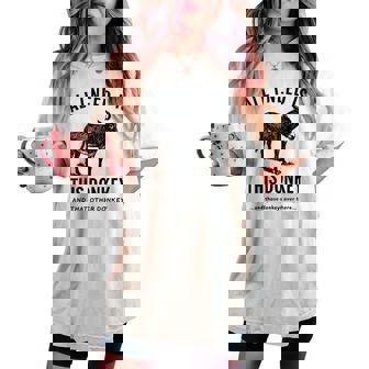 All I Need Is This Donkey Vintage Animal Women's Oversized Comfort T-shirt - Monsterry