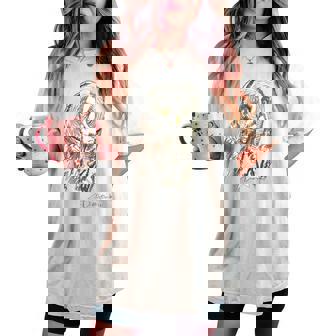 Owl Drawing レディースオーバーサイズコンフォートTシャツ - Kawaiitshirt