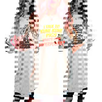 Pig Dad Mom Talkuperpower Kune Kune レディースオーバーサイズコンフォートTシャツ - Kawaiitshirt