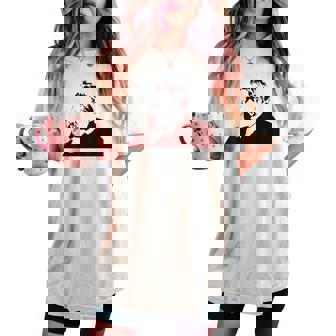 Plantilla Friedrich Nietzsche Camiseta extragrande cómoda para mujer - Regaloses