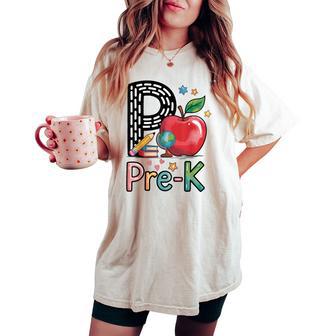 Pre-K Preschool Teachers Back To School Teacher Students Women's Oversized Comfort T-shirt - Thegiftio UK