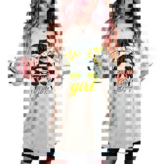 Retro Bananas Last Name Coquette Bow Bananas Girl Women's Oversized Comfort T-shirt - Thegiftio UK