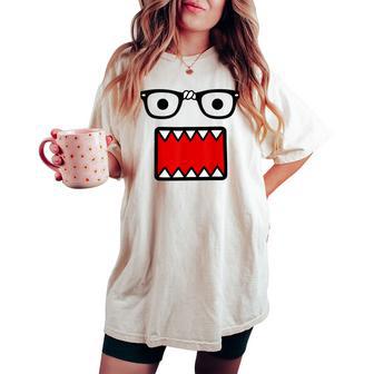 Retro Y2k Emo Scene Costume Graphic Face Women Women's Oversized Comfort T-shirt - Thegiftio UK