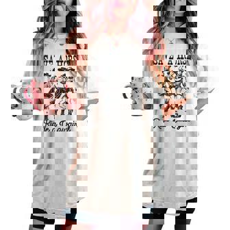 Save A Horse Ride A Cowgirl レトロ ウエスタン ロデオ カントリーガール レディースオーバーサイズコンフォートTシャツ - Kawaiitshirt