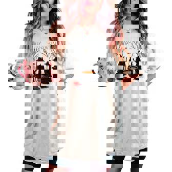 Spooky Witch Halloween Anti Trump Feminist Rights Women's Oversized Comfort T-shirt | Mazezy