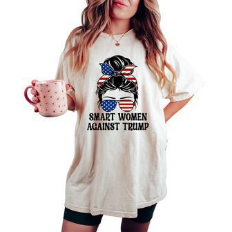 Swat Smart Against Trump Anti-Trump 2024 Women's Oversized Comfort T-shirt - Thegiftio UK