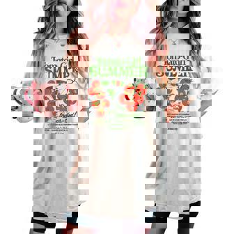 Tomato Girl Summer Tomato Fresh Fruit Trendy Aesthetic Women's Oversized Comfort T-shirt | Mazezy