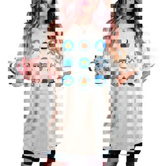 「Twin Bee」9 Circles レディースオーバーサイズコンフォートTシャツ - Kawaiitshirt