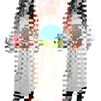 【花の花】あじさい美、花好き、自然 レディースオーバーサイズコンフォートTシャツ - Kawaiitshirt