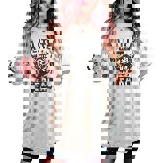 おもしろいアライグマのグラフィック 小さなフェラル 幼児 男の子 女の子 フェラル レディースオーバーサイズコンフォートTシャツ - Kawaiitshirt