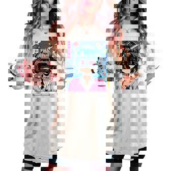 かわいいアニメの女の子 長袖tシャツ レディースオーバーサイズコンフォートTシャツ - Kawaiitshirt