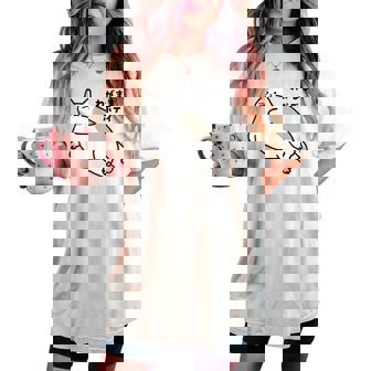 わがままボディ 猫 ねこ Wagamama Body 太ったねこ ぽっちゃり ねこ好き かわいい おもしろ 面白い レディースオーバーサイズコンフォートTシャツ - Kawaiitshirt