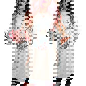 アニメ ホラーガール 美的 ソフト グランジ ワイフ 日本人 女の子 長袖tシャツ レディースオーバーサイズコンフォートTシャツ - Kawaiitshirt