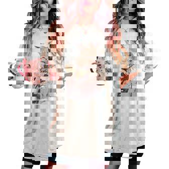 アニメ ワイフ かわいい アニメ 漫画 猫 女の子 甘い レトロ 日本 レディースオーバーサイズコンフォートTシャツ - Kawaiitshirt