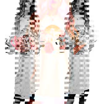 アニメ 女の子 日本 バックプリント レディースオーバーサイズコンフォートTシャツ - Kawaiitshirt