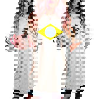 グリーン ブラジル国旗 サッカー ファン 男性 女性 男の子 女の子 キッズ レディースオーバーサイズコンフォートTシャツ - Kawaiitshirt