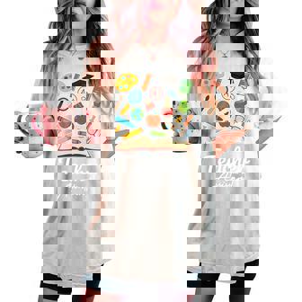 ティーチングアシスタント 学校初日 男性 女性 長袖tシャツ レディースオーバーサイズコンフォートTシャツ - Kawaiitshirt