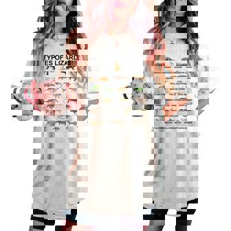 トカゲの種類 教育 爬虫類学者 男の子 女の子 キッズ レディースオーバーサイズコンフォートTシャツ - Kawaiitshirt