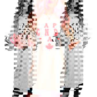 ハッピーカナダデー カナダメープル カナダの女性 メンズ キッズ レディースオーバーサイズコンフォートTシャツ - Kawaiitshirt