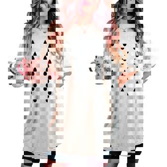 メロン衣装女性男性子供フルーツ スイカの種 Melon Costume レディースオーバーサイズコンフォートTシャツ - Kawaiitshirt