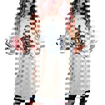 中世の兵士 騎士 戦士 ギフト 男性 女性 子供 男の子 レディースオーバーサイズコンフォートTシャツ - Kawaiitshirt