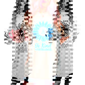 児童虐待防止 2025 Be Kind メンズ レディース キッズ レディースオーバーサイズコンフォートTシャツ - Kawaiitshirt