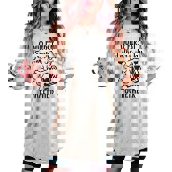 初めての父の日 Together Beer First Time Dad レディースオーバーサイズコンフォートTシャツ - Kawaiitshirt