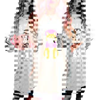 古希祝い 犬 柴犬 ちゃんちゃんこ 男性 女性 犬好き 70歳 Dog Days Best Days レディースオーバーサイズコンフォートTシャツ - Kawaiitshirt