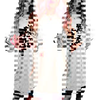 紀寿祝い 健康長寿 熟成百年 男性 女性 100歳紀寿（きじゅ）百寿（ひゃくじゅ・ももじゅ）お祝い おもしろプレゼント レディースオーバーサイズコンフォートTシャツ - Kawaiitshirt