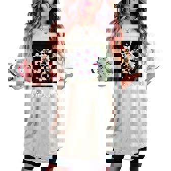 面白いhoya Flowers 多肉植物 ガーデニング 植物 レディースオーバーサイズコンフォートTシャツ - Kawaiitshirt