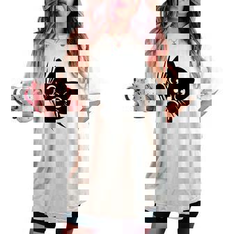 面白い猫 子猫 キティギフト 男性 女性 子供 男の子 女の子 長袖tシャツ レディースオーバーサイズコンフォートTシャツ - Kawaiitshirt