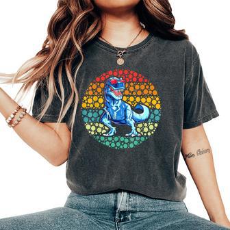 15Th September T-Rex Dot Boys Girls Dot Day Women's Oversized Comfort T-Shirt - Thegiftio UK