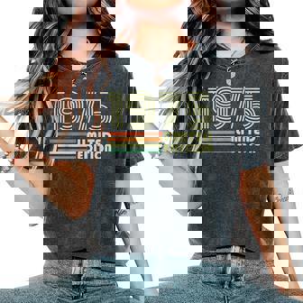 1975Intage Retro Regalo Cumpleaños 50 Años Hombres Es Camiseta extragrande cómoda para mujer - Regaloses