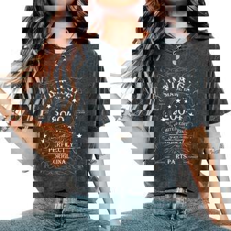 21歳の誕生日 男性 女性 21歳 2004年 誕生日プレゼント レディースオーバーサイズコンフォートTシャツ - Kawaiitshirt