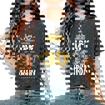30歳の男性と女性のためのハッピー30歳の誕生日のアイデア レディースオーバーサイズコンフォートTシャツ - Kawaiitshirt